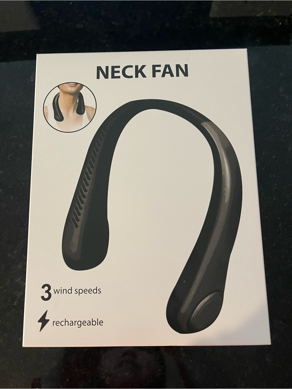 IJOY Trendy Rechargeable Wearable Hands-Free Neck-Fan